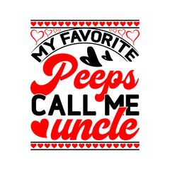 Football T-Shirt Design 2023, My Favorite Peeps Call Me Family Design, 