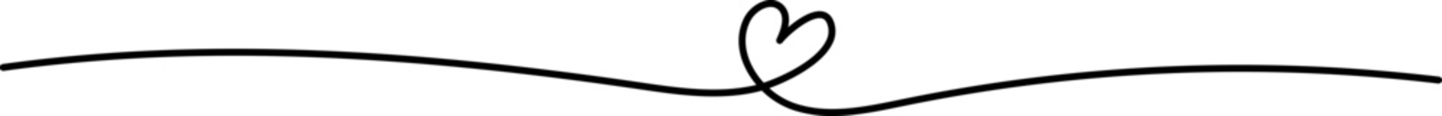 Doodle Heart Line Element Decoration
