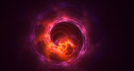 3D rendering abstract fantasy light fractal background