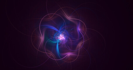 3D rendering abstract fantasy light fractal background