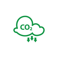 reducing CO2 emissions to stop climate change. green energy background	
