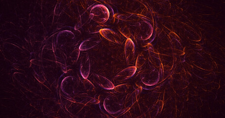 3D rendering abstract round hole light background