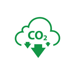 reducing CO2 emissions to stop climate change. green energy background	