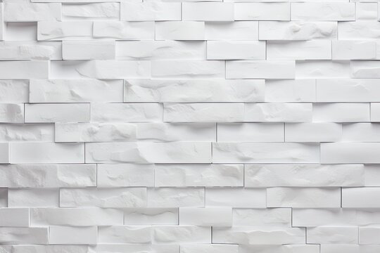 Fototapeta A background image with an abstract design featuring a white brick wall.