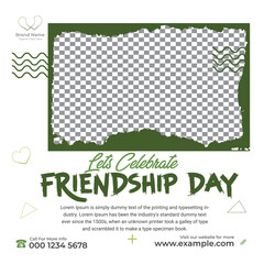  friendship day social media banner, social media, banner