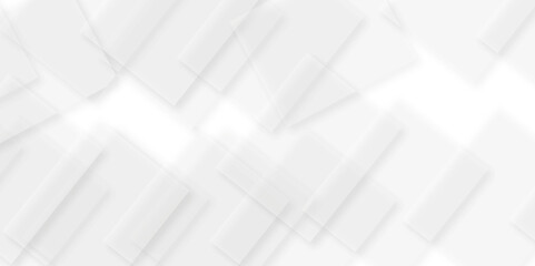 Obraz premium Seamless modern white and gray color technology concept geometric line vector background. Abstract white background with diamond and triangle shapes layered in modern abstract pattern design.