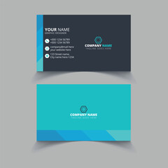 Blue Modern Business card template design