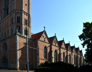 Historical Church in the Town Braunschweig, Lower Saxony