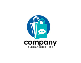 shop cart logo vector design template