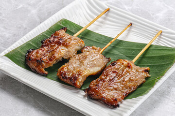 Thai cuisine - grilled pork skewer