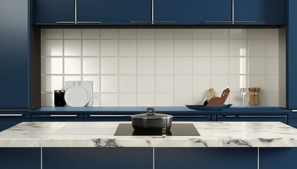 Modern kitchen design with stainless steel appliances generative AI