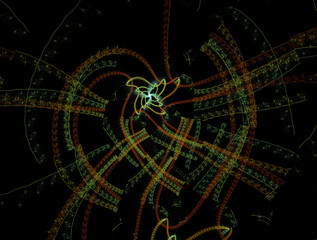 Imaginatory fractal abstract background Image