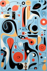 Abstract whimsical background. Generative AI