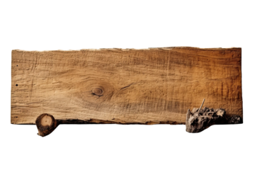 A piece of wood empty sign illustration ,Isolated PNG