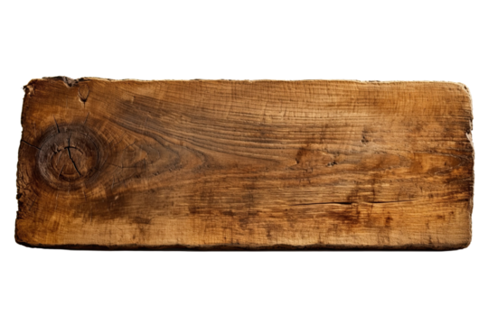 A piece of wood empty sign illustration ,Isolated PNG