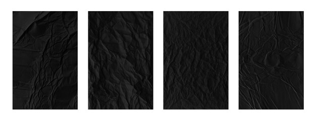 crumpled paper isolated on white 