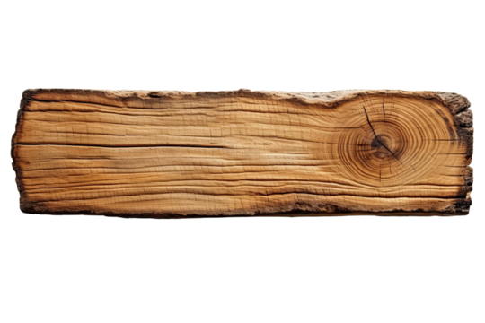 A piece of wood empty sign illustration ,Isolated PNG