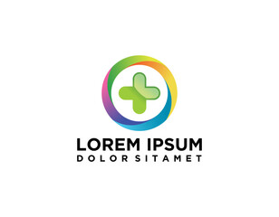 Medical pharmacy logo design template.- vector illustrator