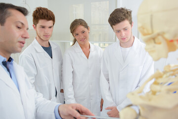 medical students and his teacher