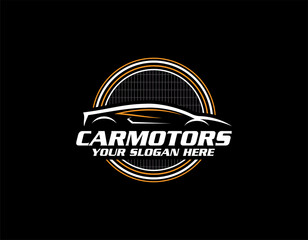 Sport Car Logo Design. Automotive, Car Showroom, Car Dealer Logo Design Vector