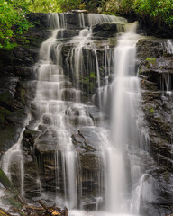 Fototapeta na wymiar An Isolated View of Soco Falls