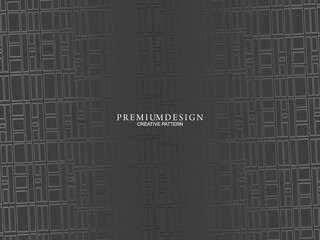 Black abstract background design. Modern wavy lines pattern (guilloche curves) in monochrome colors. Premium line texture for banners, business backgrounds. Dark horizontal vector template.