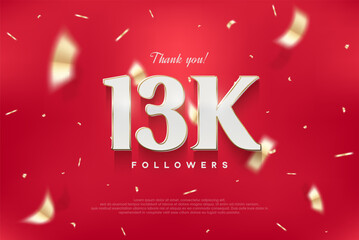 13k elegant and luxurious design, vector background thank you for the followers.