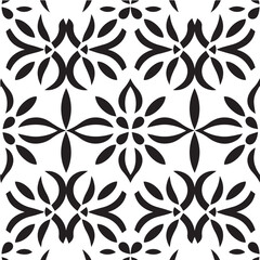 black and white seamless pattern