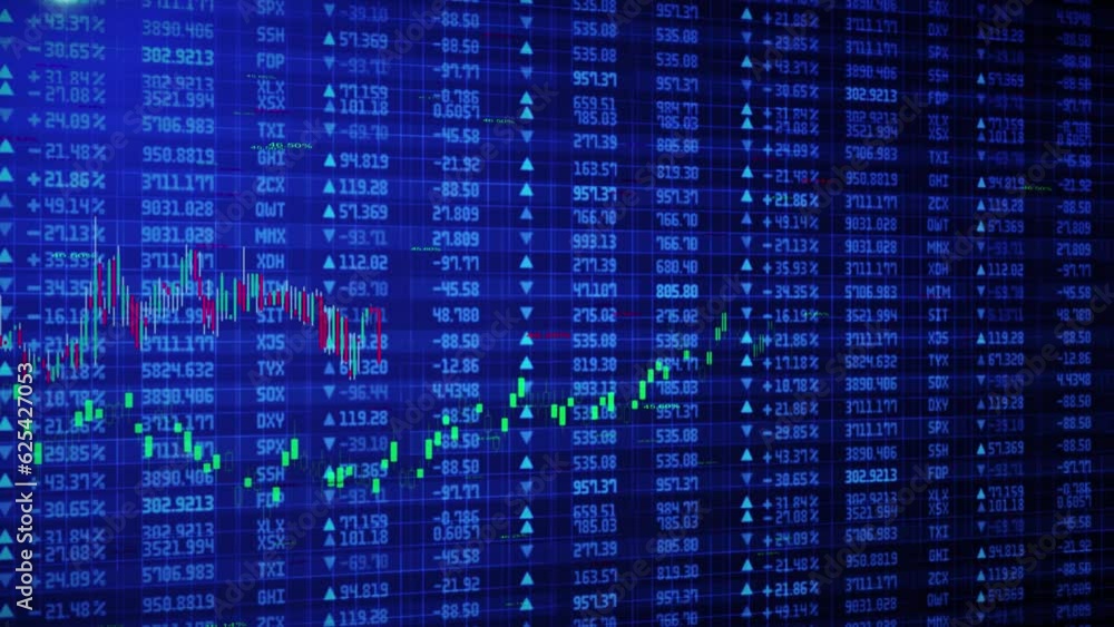 Poster cryptocurrency and bitcoin btc crypto trading financial report background graph and charts motion. a