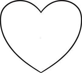heart shape icon sign symbol  element to decoration png file transparent on happy holiday