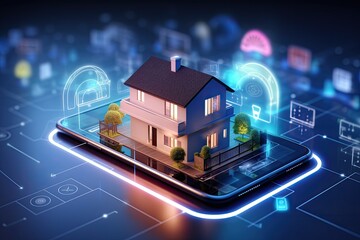 The security concept of smart homes, intelligent houses, and home automation apps is about ensuring the safety and protection of these technological advancements. This includes the security of the