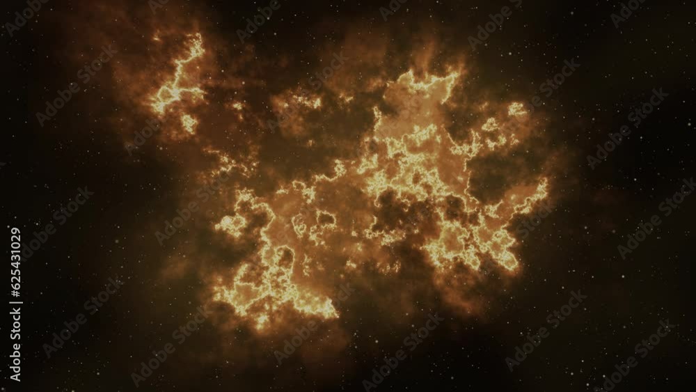 Wall mural universe, planets nebula cloud background. moving traveling through star fields in space. milky way 