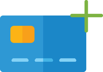 flat style payment card icon