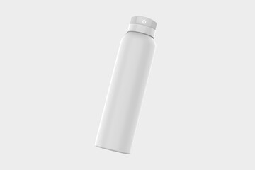 Aerosol Spray Bottle Mockup Isolated On White Background. 3d illustration