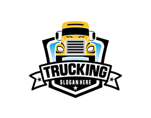 Obraz premium Truck logo template, Perfect logo for business related to automotive industry