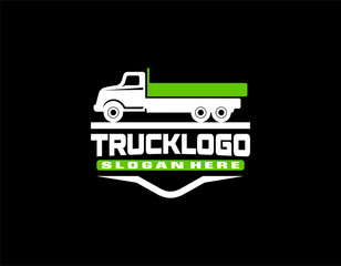 Logistics Auto Truck Transport Wordmark Logo Design Vector Icon Illustrations.