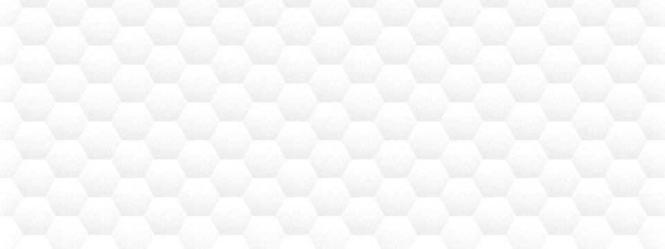 Abstract background of hexagon. White honeycomb with a gradient color. Isometric geometry. colorful hexagons background. Random displacement. Good background. Simply geometric pattern and Copy space.