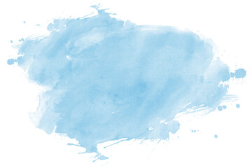 watercolor blue sky background. watercolor background with clouds.