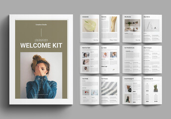 Welcome Kit Template Magazine Layout