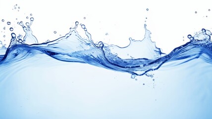 Obraz premium Water splash isolated on white background