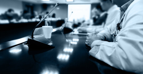 Group of doctors at medical conference
