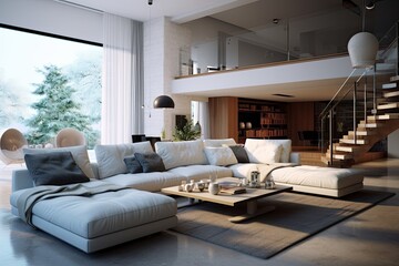 Modern living rooms interior