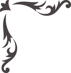 Corner Border Calligraphy Line