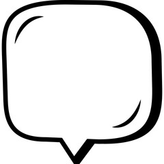 Сomic bubble speech cloud. Pop art retro cartoon sticker. Vector icon illustration