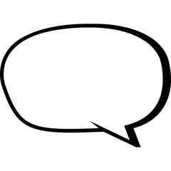 Сomic bubble speech cloud. Pop art retro cartoon sticker. Vector icon illustration