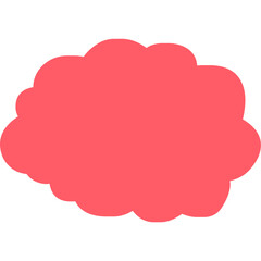 Сomic bubble speech cloud. Pop art retro cartoon sticker. Vector icon illustration