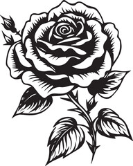 Rose Flower Wedding Plant Vector Graphic Silhouette
