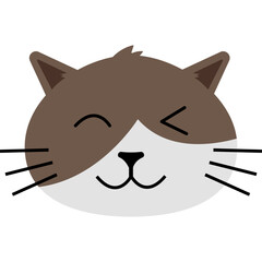 Cat Face Illustration