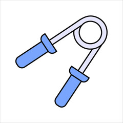 Hand Grip Vector Icon in Outline Style. Vector illustration on white background