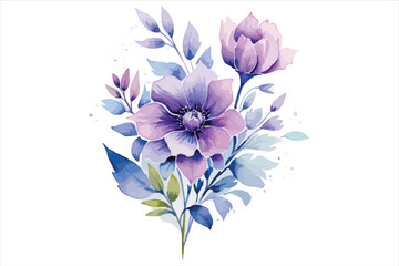 Vector, colorful, Floral design, Watercolor Painting, Flower, Logo, Color Scheme, Artificial Flower, Hue, Wreath transparent background PNG clipart